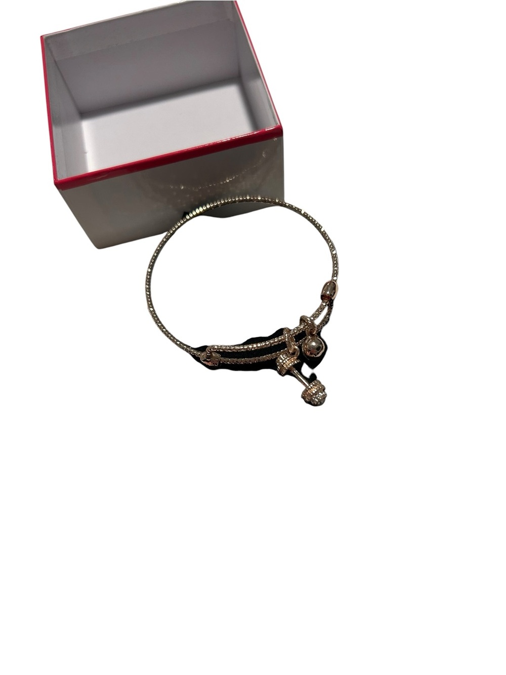 Mary Kay Adjustable rose tone weight charm Slide Bracelet